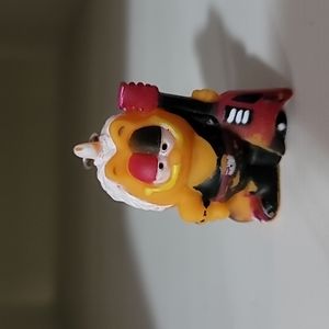 Vintage Old Cute PAWS Garfield Keychain Garfield as a Rock Star with Guitar